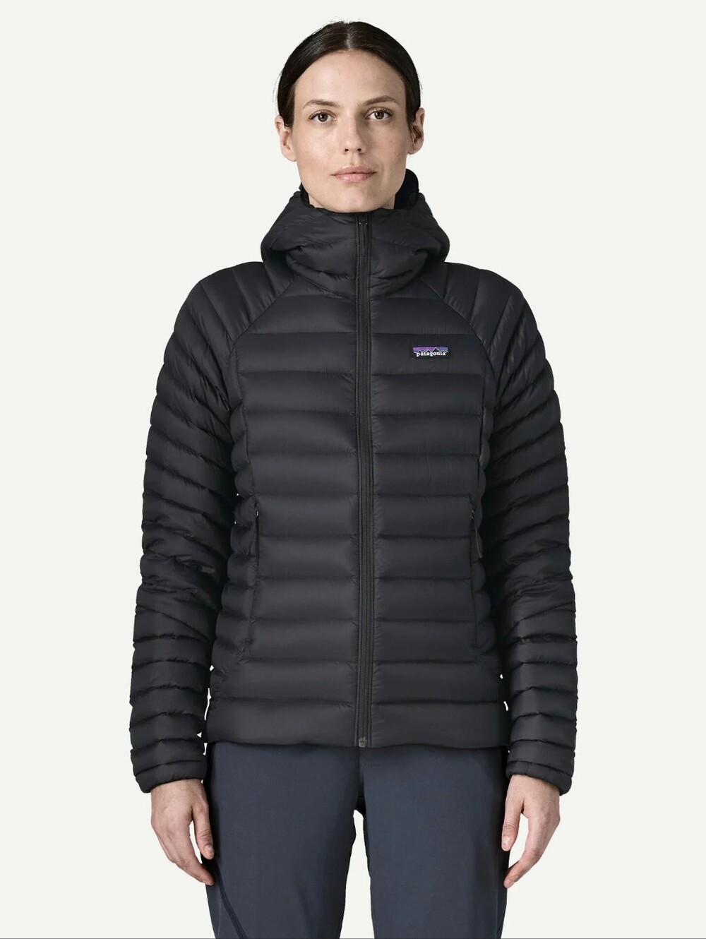 Patagonia Women's Down Sweater Hoodie, Black, Size Medium